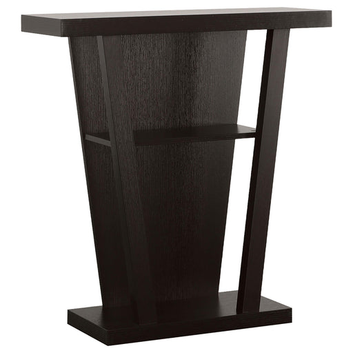 Evanna 2-shelf Console Table Cappuccino - U&U Home Budget Furniture (Carteret, NJ)