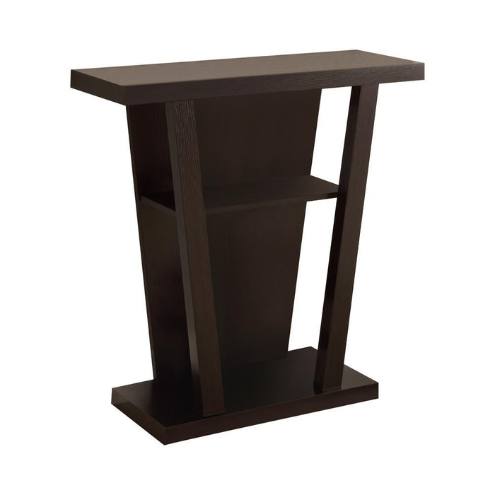 Evanna 2-shelf Console Table Cappuccino - U&U Home Budget Furniture (Carteret, NJ)