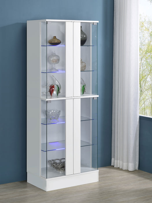 Cabra Curio Cabinet - U&U Home Budget Furniture (Carteret, NJ)