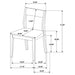 Almonte Side Chair - U&U Home Budget Furniture (Carteret, NJ)