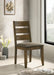 Alston Ladder Back Dining Side Chairs Knotty Nutmeg and Grey (Set of 2) - U&U Home Budget Furniture (Carteret, NJ)