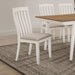 Anwar Vertical Slat Back Dining Side Chair Off White - U&U Home Budget Furniture (Carteret, NJ)