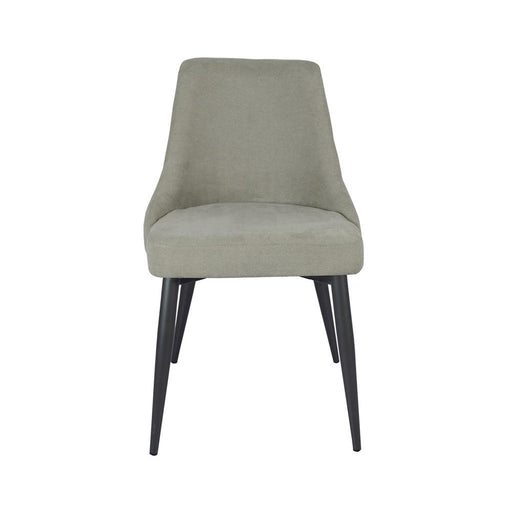 Cosmo Upholstered Curved Back Side Chairs (Set of 2) - U&U Home Budget Furniture (Carteret, NJ)