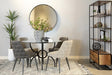 Cosmo Upholstered Curved Back Side Chairs (Set of 2) - U&U Home Budget Furniture (Carteret, NJ)