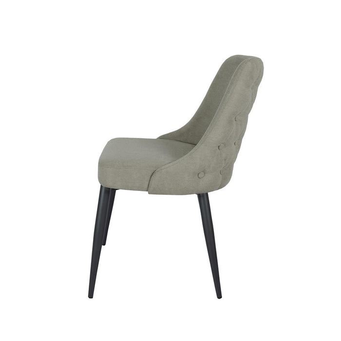 Cosmo Upholstered Curved Back Side Chairs (Set of 2) - U&U Home Budget Furniture (Carteret, NJ)