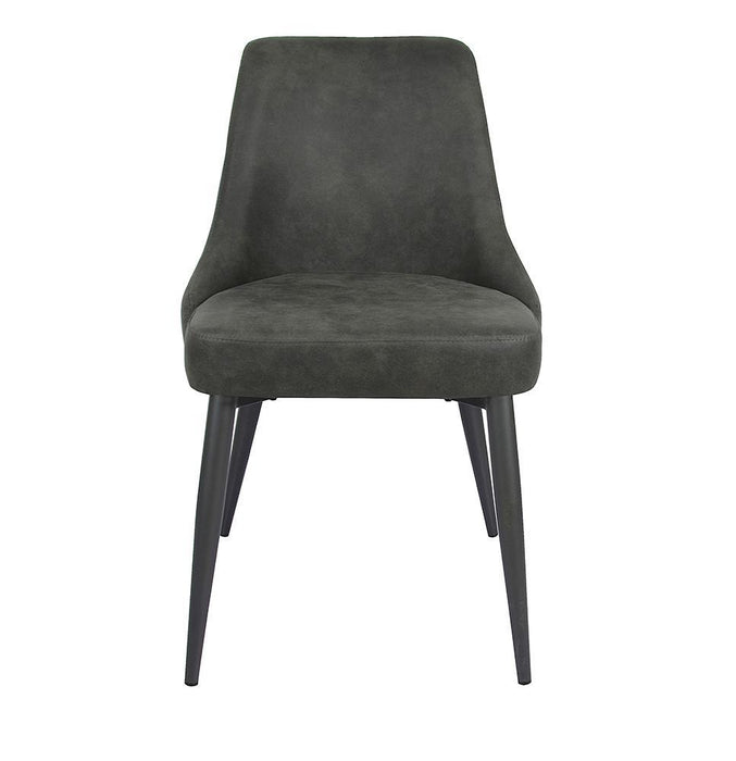 Cosmo Upholstered Curved Back Side Chairs (Set of 2) - U&U Home Budget Furniture (Carteret, NJ)