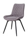 Diggs Upholstered Tufted Swivel Dining Chairs Grey and Gunmetal (Set of 2) - U&U Home Budget Furniture (Carteret, NJ)