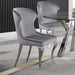 Cheyanne Upholstered Wingback Side Chair with Nailhead Trim (Set of 2) - U&U Home Budget Furniture (Carteret, NJ)