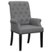 Alana Upholstered Tufted Arm Chair with Nailhead Trim - U&U Home Budget Furniture (Carteret, NJ)