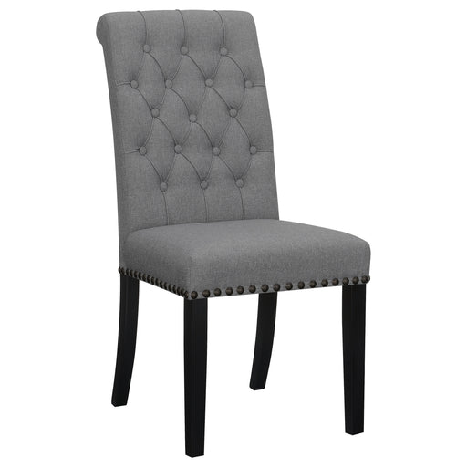 Alana Upholstered Tufted Side Chairs with Nailhead Trim (Set of 2) - U&U Home Budget Furniture (Carteret, NJ)