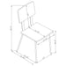 Calla Side Chair - U&U Home Budget Furniture (Carteret, NJ)