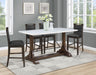 Aldrich 5 Pc Counter Height Dining Set - U&U Home Budget Furniture (Carteret, NJ)