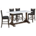 Aldrich 5 Pc Counter Height Dining Set - U&U Home Budget Furniture (Carteret, NJ)