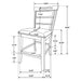 Aldrich 5 Pc Counter Height Dining Set - U&U Home Budget Furniture (Carteret, NJ)