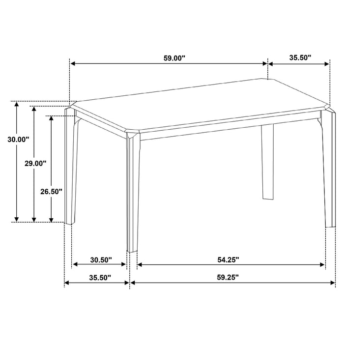Almonte 7 Pc Dining Set - U&U Home Budget Furniture (Carteret, NJ)
