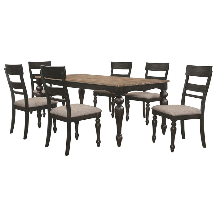 Bridget 7 Pc Dining Set - U&U Home Budget Furniture (Carteret, NJ)