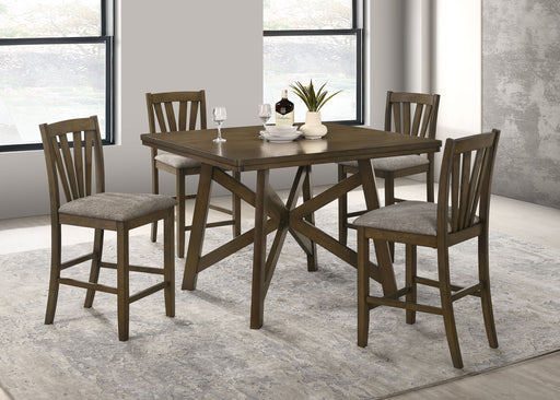 Canfield 5 Pc Counter Height Dining Set - U&U Home Budget Furniture (Carteret, NJ)