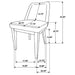 Castlewood 5 Pc Dining Set - U&U Home Budget Furniture (Carteret, NJ)