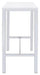 Natividad 5-piece Bar Set White High Gloss and Chrome - U&U Home Budget Furniture (Carteret, NJ)