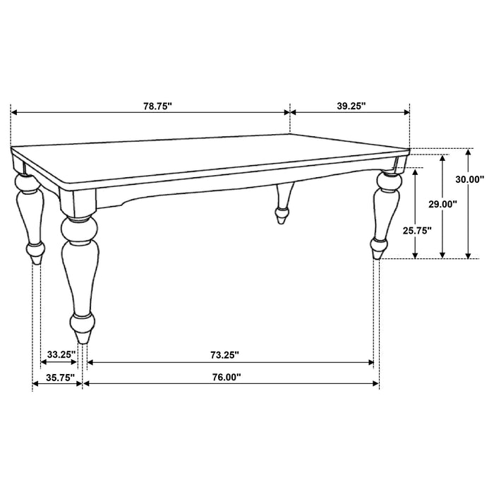 Bridget Dining Table - U&U Home Budget Furniture (Carteret, NJ)