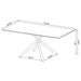 Carvell Dining Table - U&U Home Budget Furniture (Carteret, NJ)