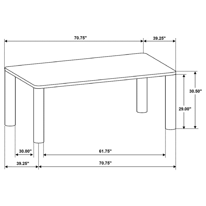 Castlewood Dining Table - U&U Home Budget Furniture (Carteret, NJ)
