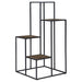 Rito 4-tier Display Shelf Rustic Brown and Black - U&U Home Budget Furniture (Carteret, NJ)