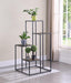 Rito 4-tier Display Shelf Rustic Brown and Black - U&U Home Budget Furniture (Carteret, NJ)