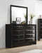 Briana Rectangular 8-drawer Dresser Black - U&U Home Budget Furniture (Carteret, NJ)