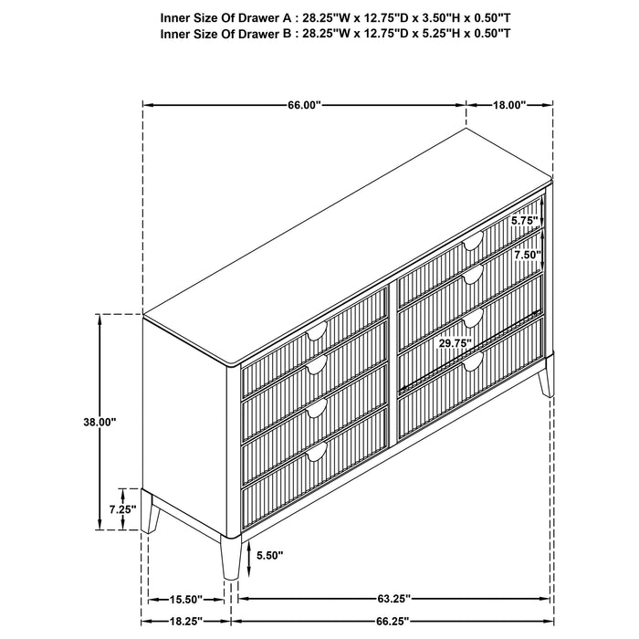 Brookmead Dresser - U&U Home Budget Furniture (Carteret, NJ)