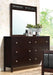 Carlton 6-drawer Rectangular Dresser Cappuccino - U&U Home Budget Furniture (Carteret, NJ)