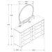Arini Dresser With Mirror - U&U Home Budget Furniture (Carteret, NJ)