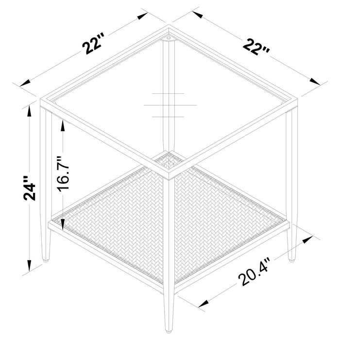 Amherst End & Side Table - U&U Home Budget Furniture (Carteret, NJ)
