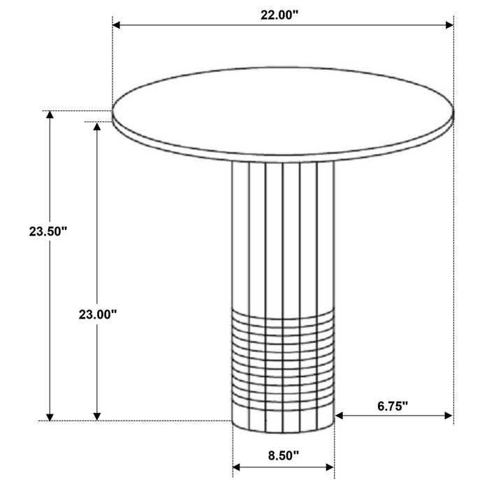 Astoria End & Side Table - U&U Home Budget Furniture (Carteret, NJ)