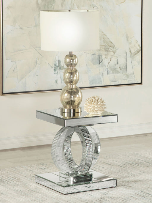 Breena Square End Table Mirror - U&U Home Budget Furniture (Carteret, NJ)