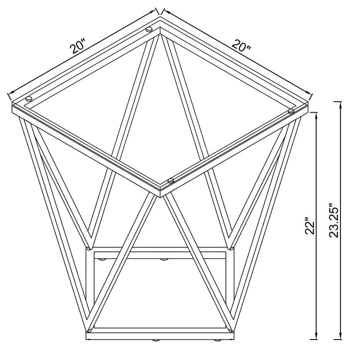 Brittania End & Side Table - U&U Home Budget Furniture (Carteret, NJ)