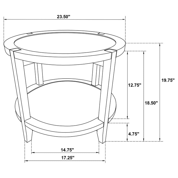 Camillo End & Side Table - U&U Home Budget Furniture (Carteret, NJ)