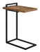Maxwell C-shaped Accent Table with USB Charging Port - U&U Home Budget Furniture (Carteret, NJ)