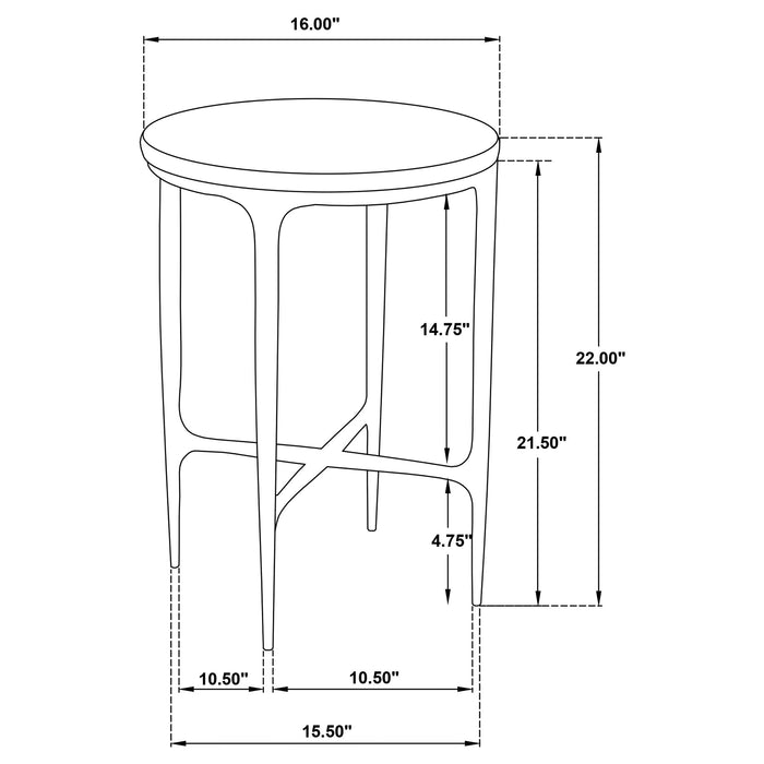 Baldwin End & Side Table - U&U Home Budget Furniture (Carteret, NJ)