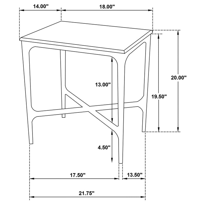 Baldwin End & Side Table - U&U Home Budget Furniture (Carteret, NJ)
