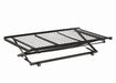 Ethan Twin Pop Up Trundle Bed with Rollers Black - U&U Home Budget Furniture (Carteret, NJ)