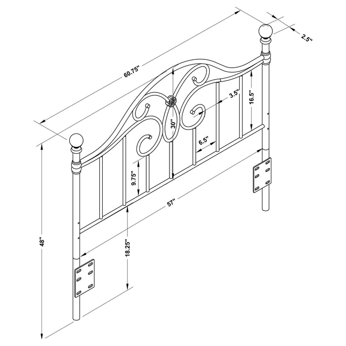Bailey Queen / Full Headboard - U&U Home Budget Furniture (Carteret, NJ)