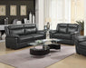 Arabella Upholstered Pillow Top Arm Living Room Set Grey - U&U Home Budget Furniture (Carteret, NJ)