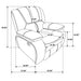 Camila Reclining 3 Pc Set - U&U Home Budget Furniture (Carteret, NJ)