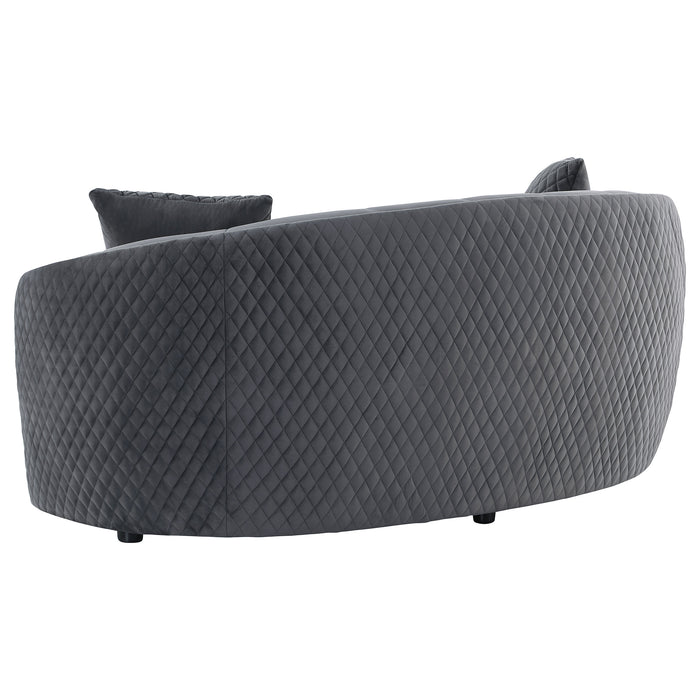 Brookside Stationary Loveseat - U&U Home Budget Furniture (Carteret, NJ)