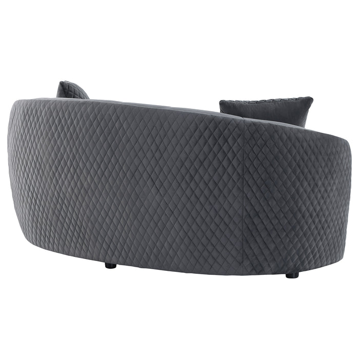 Brookside Stationary Loveseat - U&U Home Budget Furniture (Carteret, NJ)