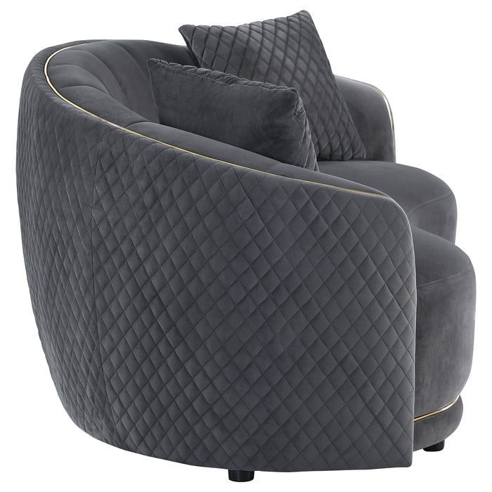 Brookside Stationary Loveseat - U&U Home Budget Furniture (Carteret, NJ)