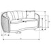 Brookside Stationary Loveseat - U&U Home Budget Furniture (Carteret, NJ)