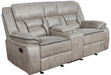 Greer Upholstered Tufted Back Glider Loveseat - U&U Home Budget Furniture (Carteret, NJ)