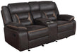 Greer Upholstered Tufted Back Glider Loveseat - U&U Home Budget Furniture (Carteret, NJ)